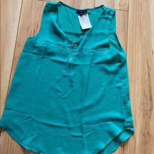 Teal Sleeveless Top